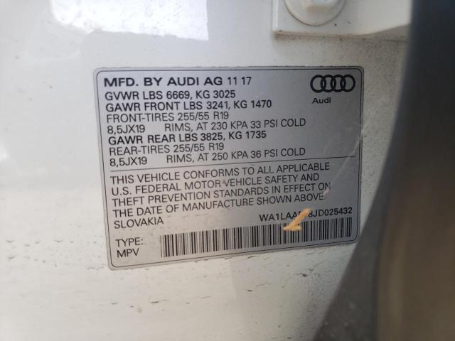 Photo 9 VIN: WA1LAAF78JD025432 - AUDI Q7 PREMIUM 