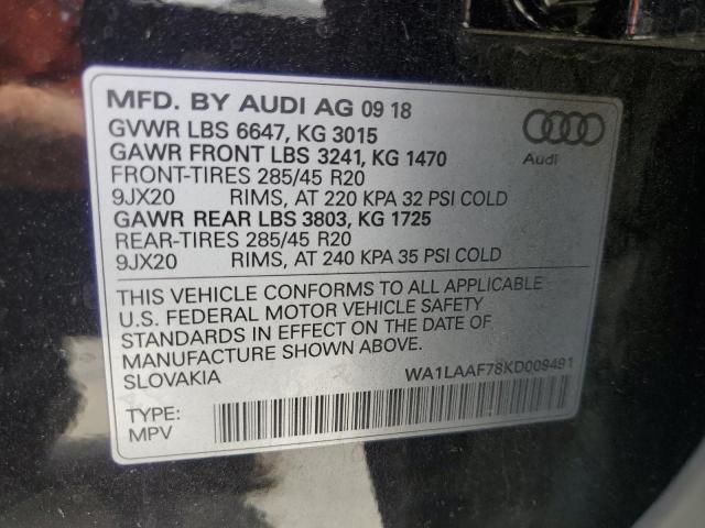 Photo 13 VIN: WA1LAAF78KD009491 - AUDI Q7 