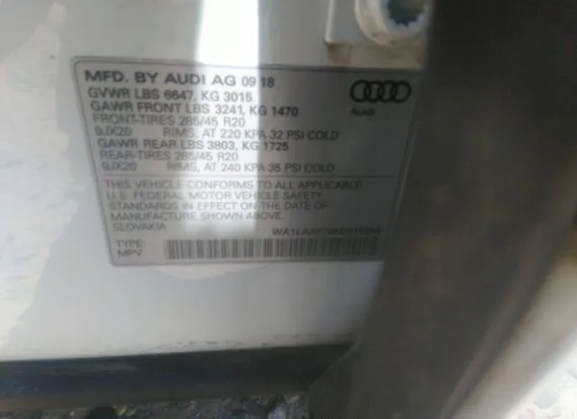 Photo 8 VIN: WA1LAAF78KD010396 - AUDI Q7 