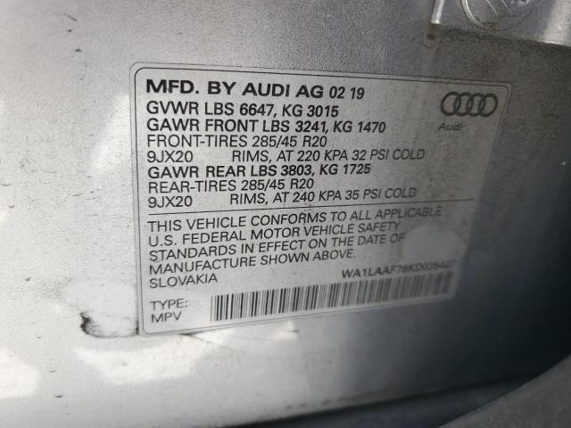 Photo 12 VIN: WA1LAAF78KD035427 - AUDI Q7 