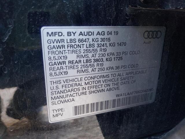 Photo 12 VIN: WA1LAAF78KD042295 - AUDI Q7 PREMIUM 