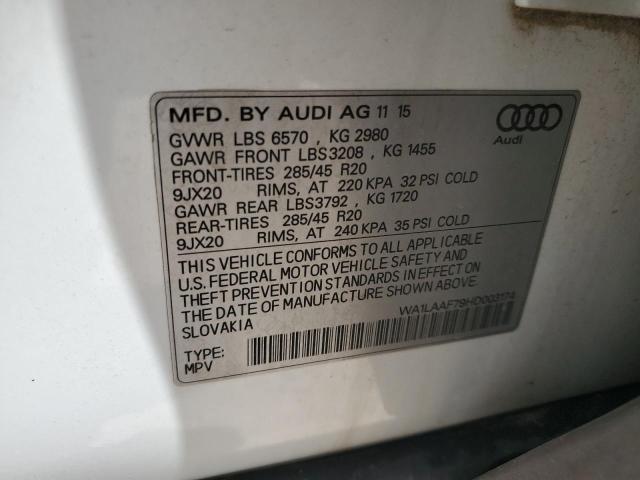 Photo 12 VIN: WA1LAAF79HD003174 - AUDI Q7 PREMIUM 