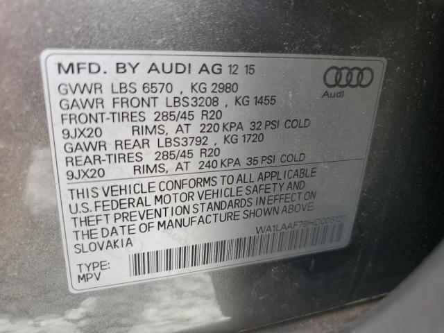 Photo 12 VIN: WA1LAAF79HD005121 - AUDI Q7 