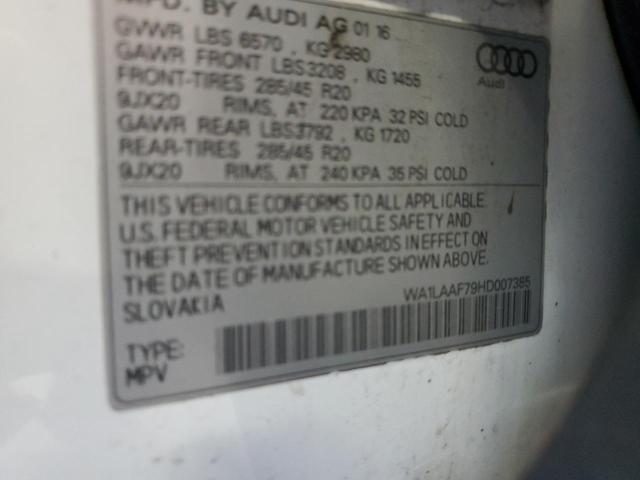 Photo 12 VIN: WA1LAAF79HD007385 - AUDI Q7 PREMIUM 