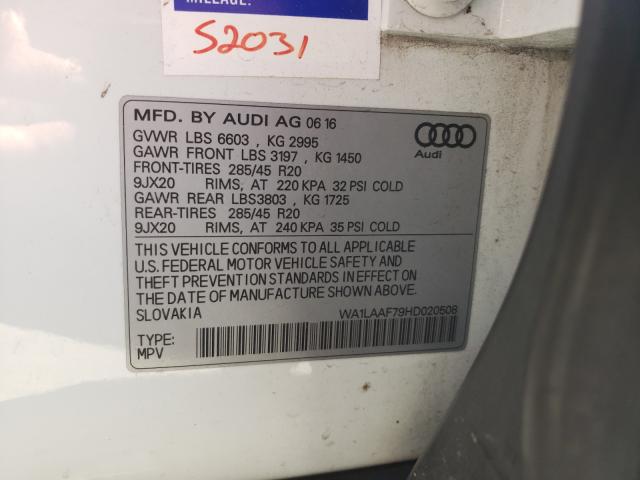 Photo 9 VIN: WA1LAAF79HD020508 - AUDI Q7 