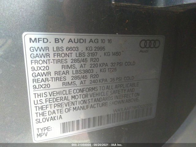 Photo 8 VIN: WA1LAAF79HD032500 - AUDI Q7 