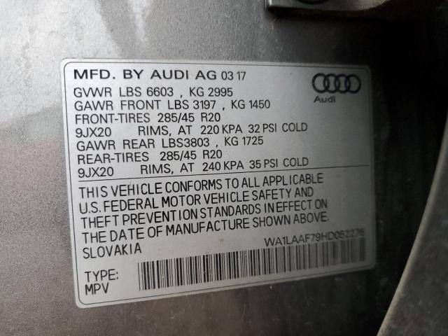 Photo 12 VIN: WA1LAAF79HD052276 - AUDI Q7 