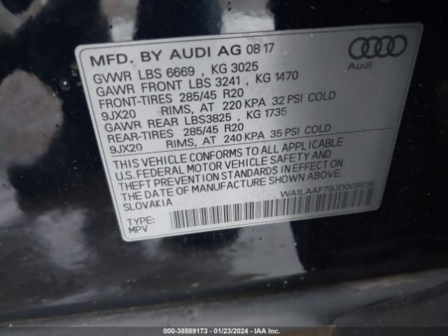 Photo 8 VIN: WA1LAAF79JD008638 - AUDI Q7 