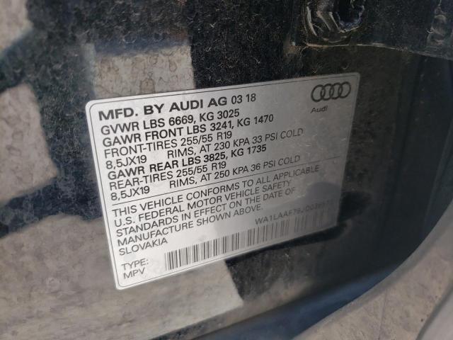 Photo 9 VIN: WA1LAAF79JD036570 - AUDI Q7 PREMIUM 