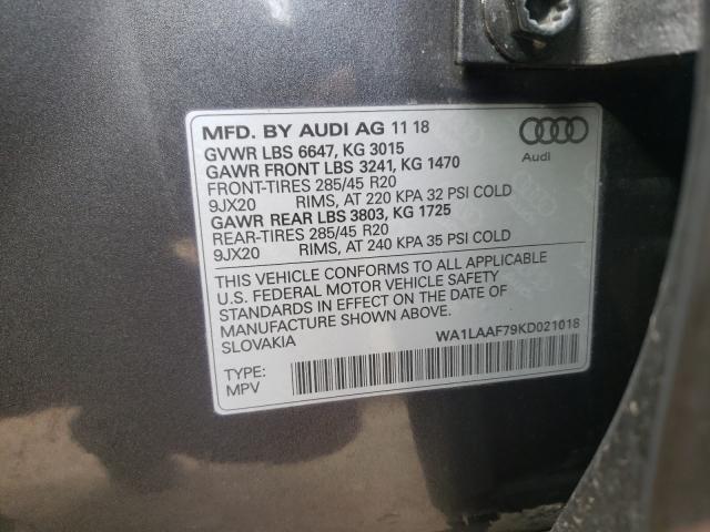 Photo 9 VIN: WA1LAAF79KD021018 - AUDI Q7 