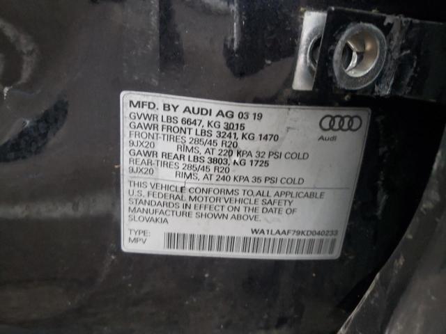 Photo 12 VIN: WA1LAAF79KD040233 - AUDI Q7 PREMIUM 