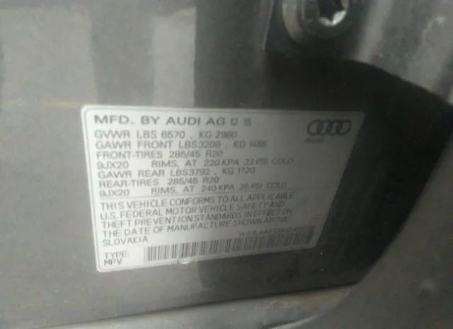 Photo 8 VIN: WA1LAAF7XHD005726 - AUDI Q7 