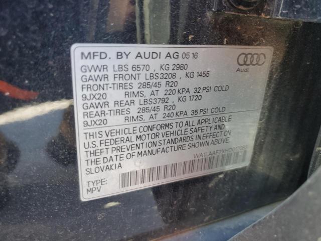 Photo 12 VIN: WA1LAAF7XHD017083 - AUDI Q7 