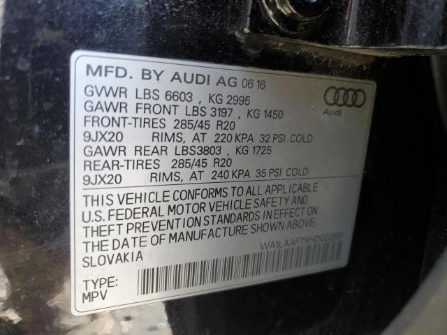 Photo 13 VIN: WA1LAAF7XHD022591 - AUDI Q7 PREMIUM 