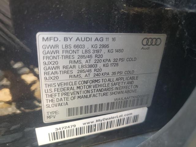 Photo 12 VIN: WA1LAAF7XHD038113 - AUDI Q7 PREMIUM 