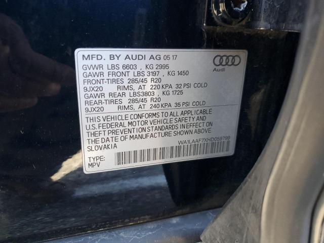 Photo 13 VIN: WA1LAAF7XHD059799 - AUDI Q7 