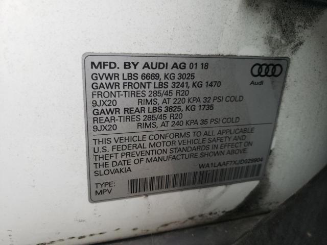 Photo 11 VIN: WA1LAAF7XJD029904 - AUDI Q7 