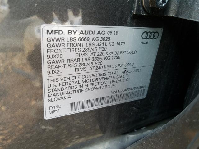 Photo 9 VIN: WA1LAAF7XJD049621 - AUDI Q7 