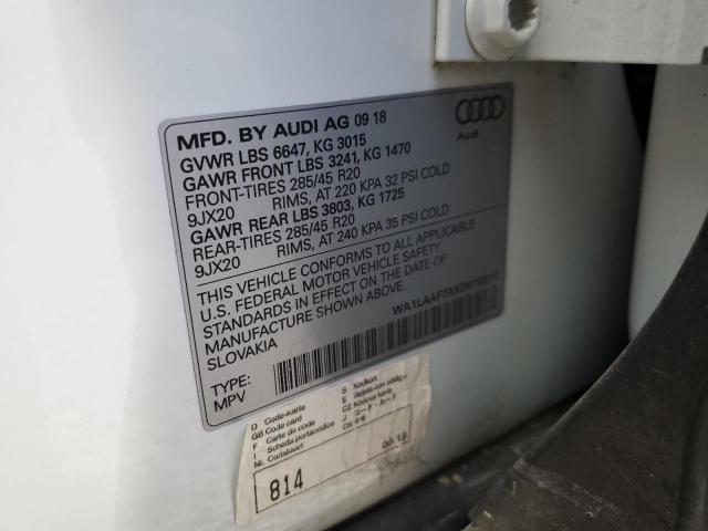 Photo 9 VIN: WA1LAAF7XKD010318 - AUDI Q7 PREMIUM 