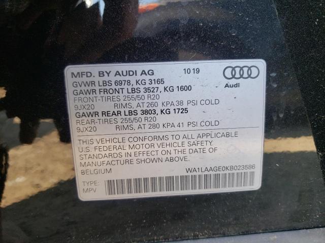 Photo 12 VIN: WA1LAAGE0KB023586 - AUDI E-TRON 