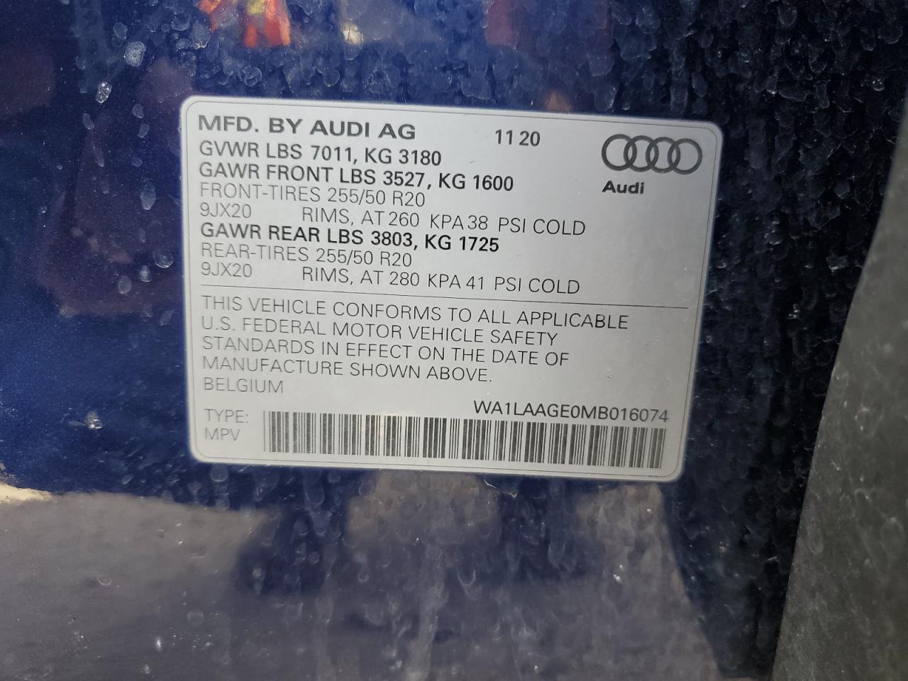 Photo 11 VIN: WA1LAAGE0MB016074 - AUDI E-TRON 