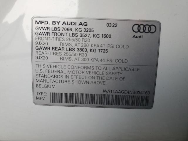 Photo 12 VIN: WA1LAAGE4NB034160 - AUDI E-TRON 