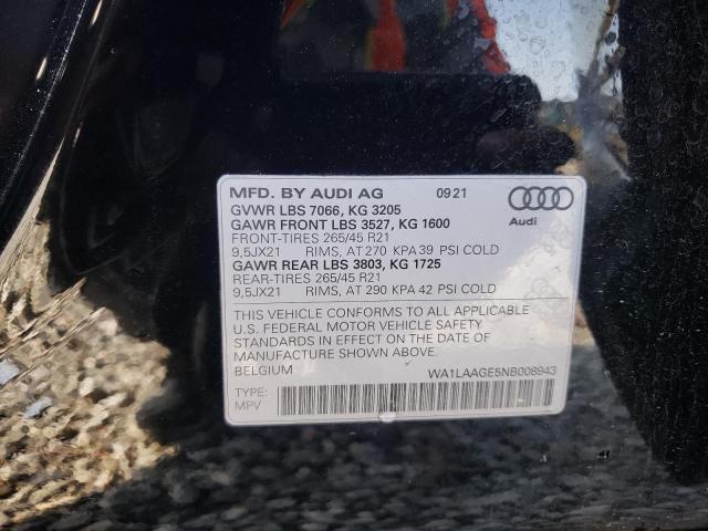 Photo 9 VIN: WA1LAAGE5NB008943 - AUDI E-TRON SPO 