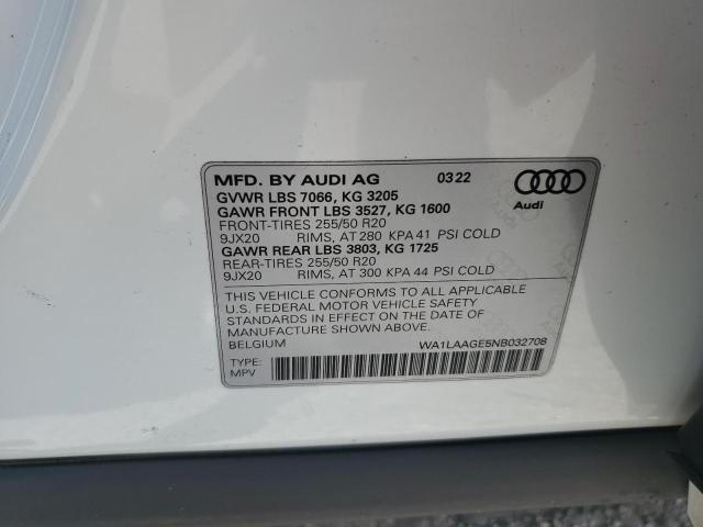 Photo 12 VIN: WA1LAAGE5NB032708 - AUDI E-TRON 