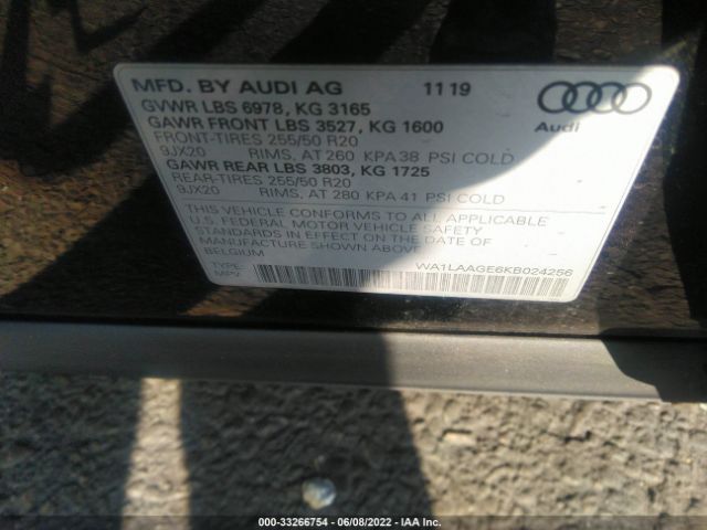 Photo 8 VIN: WA1LAAGE6KB024256 - AUDI E-TRON 