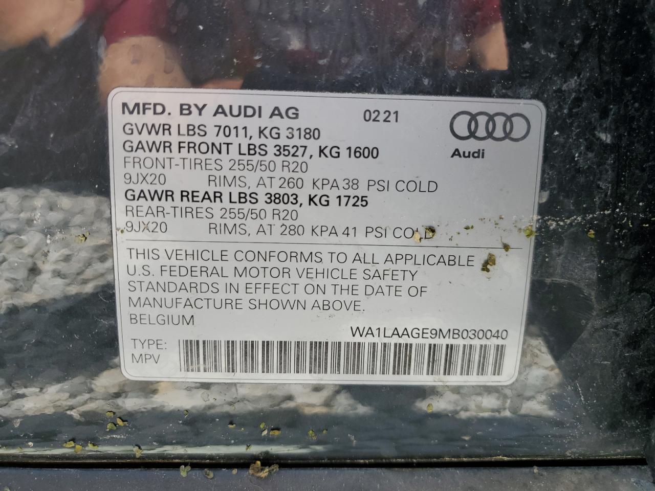 Photo 11 VIN: WA1LAAGE9MB030040 - AUDI E-TRON 