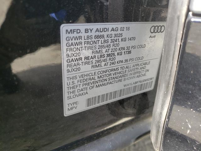 Photo 9 VIN: WA1LABF70JD032381 - AUDI Q7 