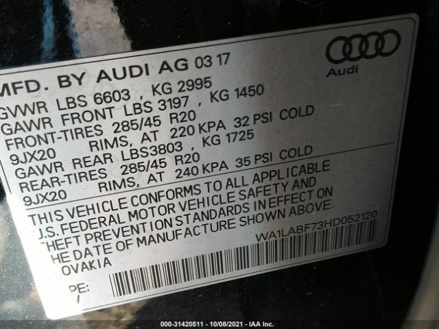 Photo 8 VIN: WA1LABF73HD052120 - AUDI Q7 