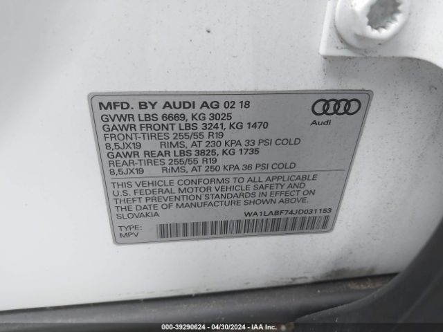 Photo 8 VIN: WA1LABF74JD031153 - AUDI Q7 