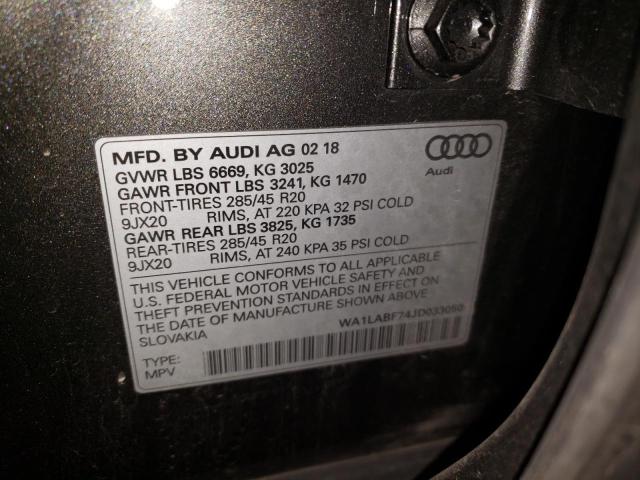 Photo 9 VIN: WA1LABF74JD033050 - AUDI Q7 PREMIUM 