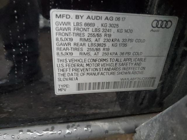 Photo 12 VIN: WA1LABF76JD000969 - AUDI Q7 PREMIUM 