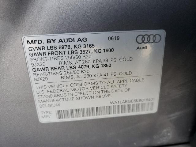 Photo 12 VIN: WA1LABGE6KB018401 - AUDI E-TRON 