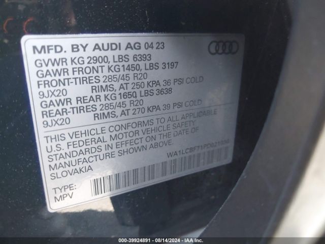 Photo 8 VIN: WA1LCBF71PD021036 - AUDI Q7 