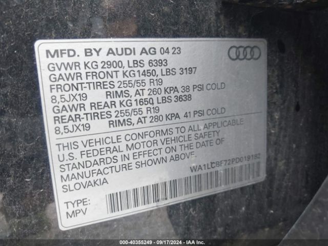 Photo 8 VIN: WA1LCBF72PD019182 - AUDI Q7 