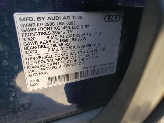 Photo 12 VIN: WA1LCBF74RD008994 - AUDI Q7 PREMIUM 