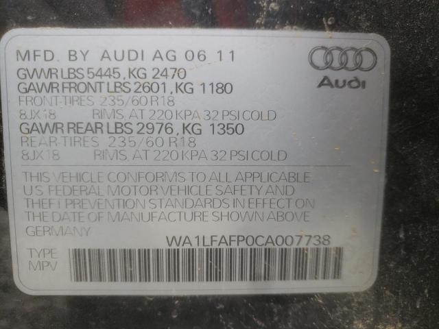 Photo 9 VIN: WA1LFAFP0CA007738 - AUDI Q5 PREMIUM 