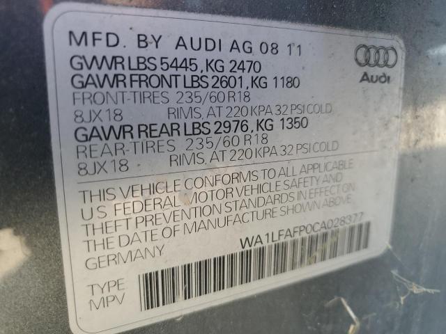 Photo 12 VIN: WA1LFAFP0CA028377 - AUDI Q5 PREMIUM 