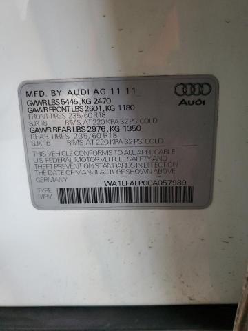 Photo 12 VIN: WA1LFAFP0CA057989 - AUDI Q5 PREMIUM 