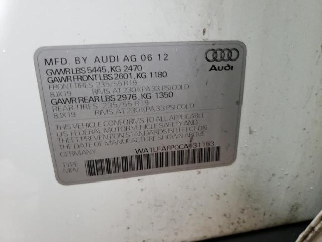 Photo 11 VIN: WA1LFAFP0CA131153 - AUDI Q5 PREMIUM 