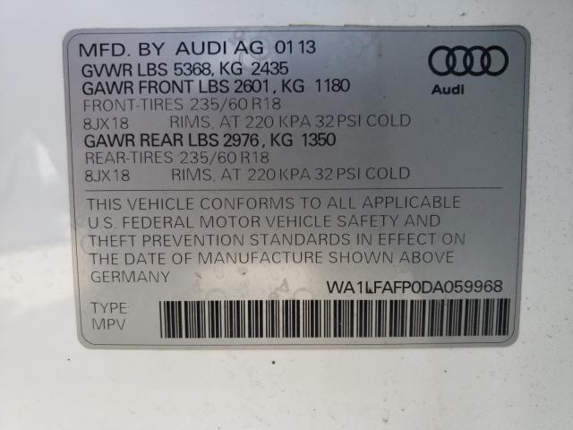 Photo 9 VIN: WA1LFAFP0DA059968 - AUDI Q5 