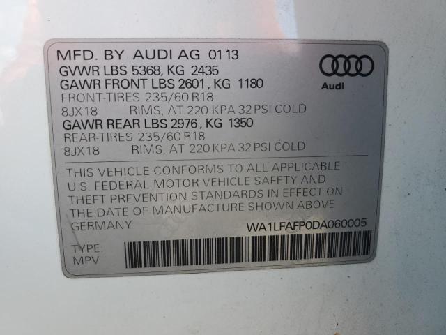 Photo 11 VIN: WA1LFAFP0DA060005 - AUDI Q5 PREMIUM 