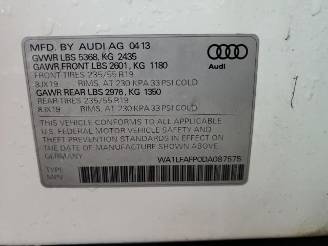 Photo 12 VIN: WA1LFAFP0DA087575 - AUDI Q5 PREMIUM 