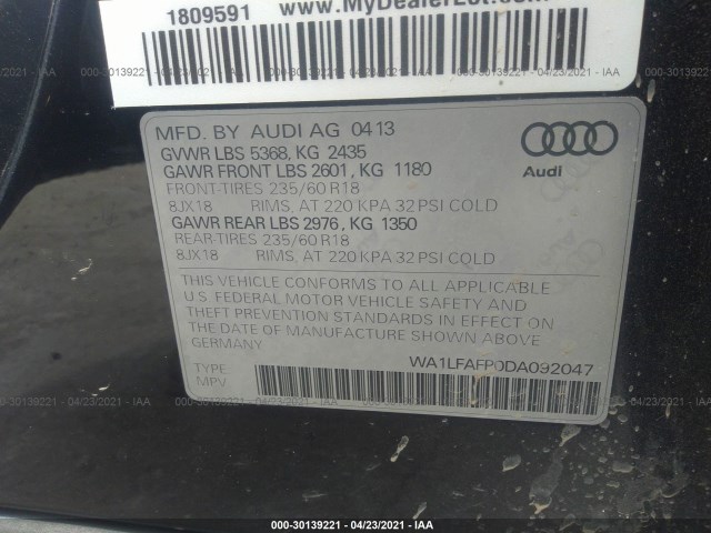 Photo 8 VIN: WA1LFAFP0DA092047 - AUDI Q5 