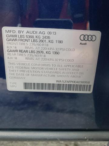 Photo 9 VIN: WA1LFAFP0EA038958 - AUDI Q5 PREMIUM 