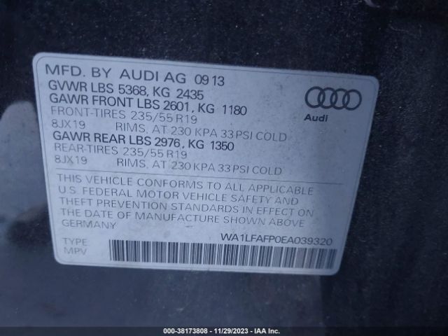 Photo 8 VIN: WA1LFAFP0EA039320 - AUDI Q5 