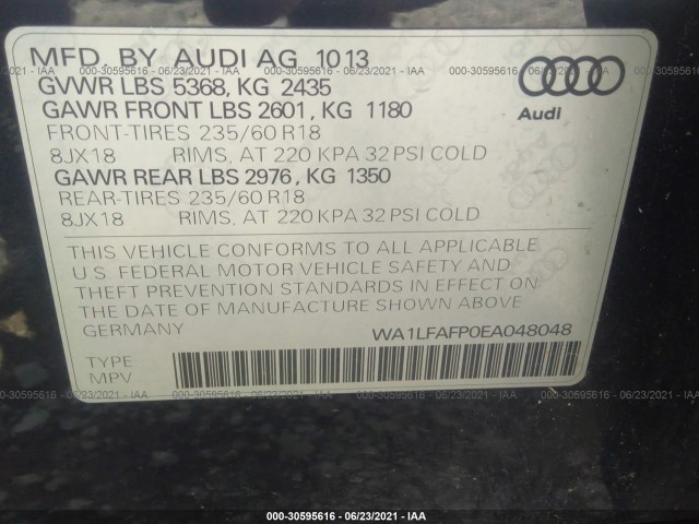 Photo 8 VIN: WA1LFAFP0EA048048 - AUDI Q5 